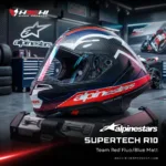 หมวกกันน็อคเต็มใบ ALPINESTARS SUPERTECH R10 - Team Red FluoBlue Matt