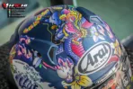 ARAI RENEGADE-V - Oriental Flat Blue - Image 6