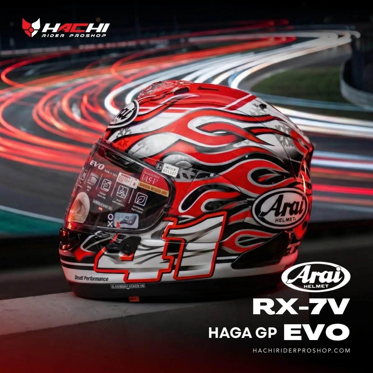 ARAI RX-7V EVO - HAGA GP Cover หมวกกันน็อคเต็มใบ ARAI RX-7V EVO - HAGA GP