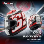 หมวกกันน็อคเต็มใบ ARAI RX-7V EVO - Hayden Reset