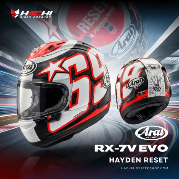 หมวกกันน็อคเต็มใบ ARAI RX-7V EVO - Hayden Reset