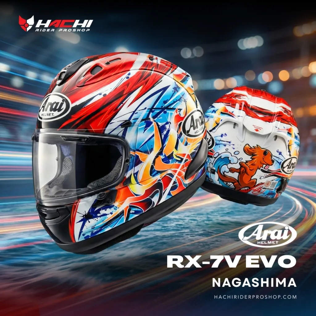 หมวกกันน็อคเต็มใบ ARAI RX-7V EVO - Nagashima