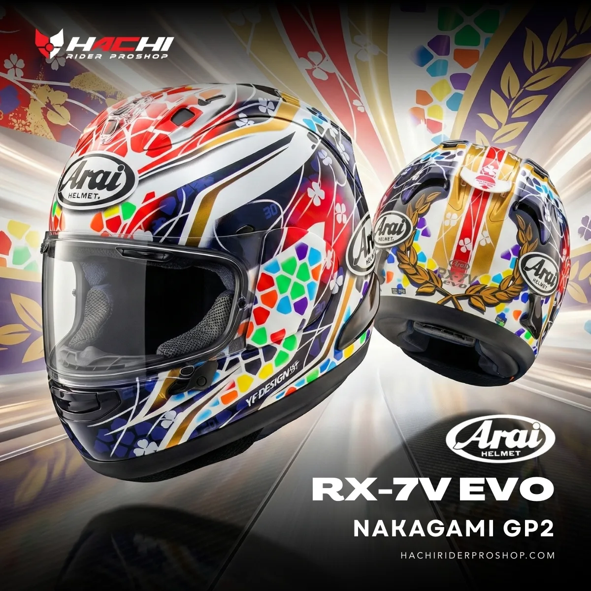 ARAI RX-7V EVO - Nakagami GP2 Cover หมวกกันน็อคเต็มใบ ARAI RX-7V EVO - Nakagami GP2