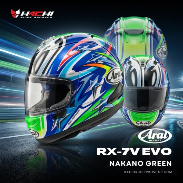 ARAI RX-7V EVO - Nakano Green