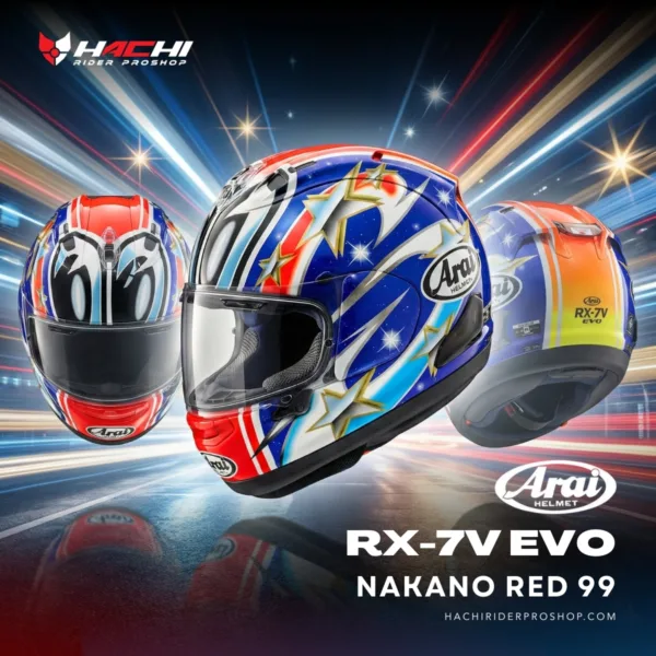 ARAI RX-7V EVO - Nakano Red 99