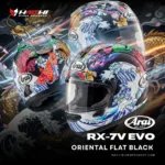 หมวกกันน็อคเต็มใบ ARAI RX-7V EVO - Oriental Flat Black