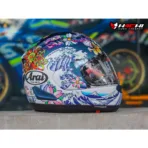 ARAI RX-7V EVO - Oriental Flat Blue - Image 4
