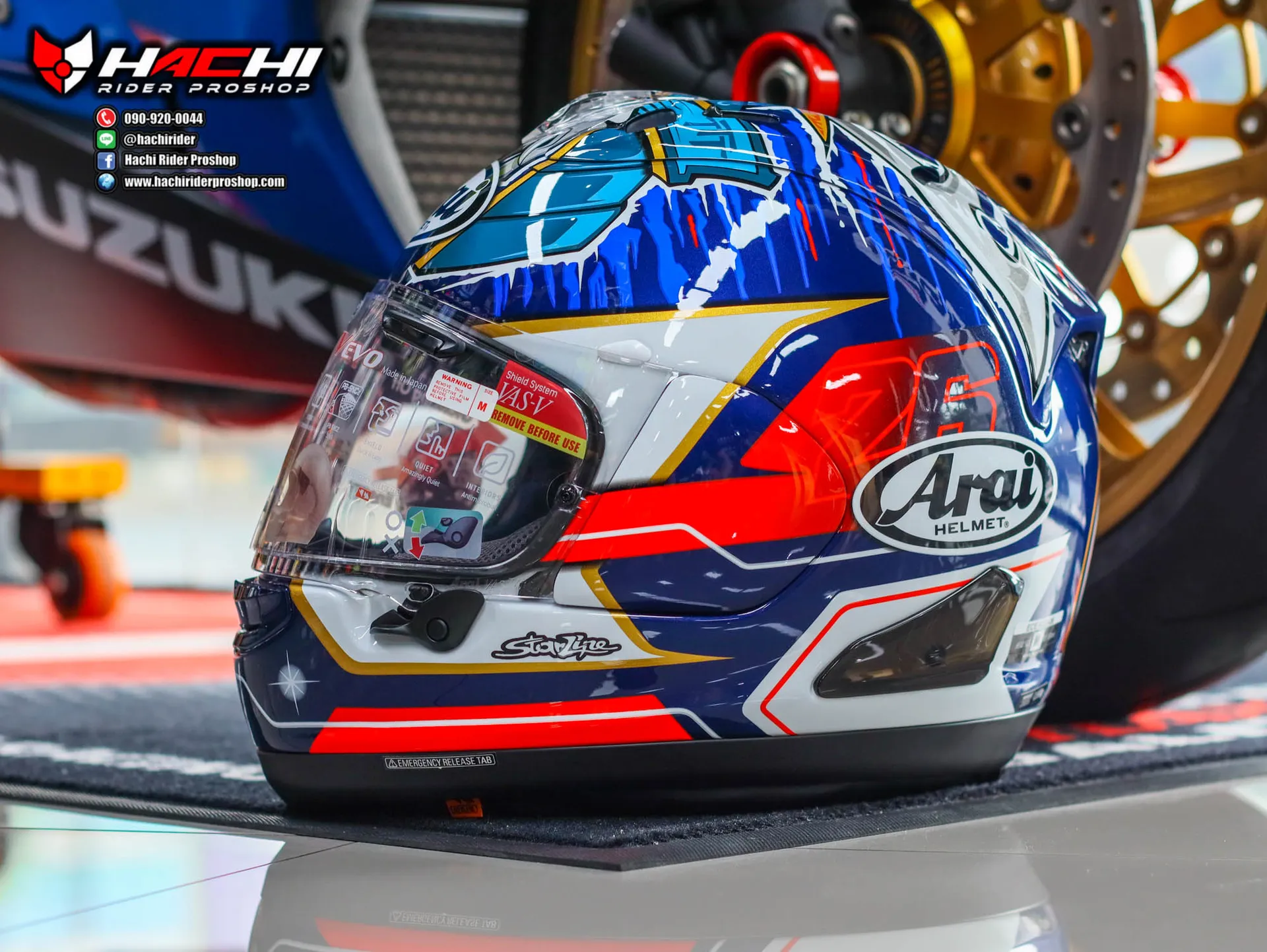 ARAI RX-7V EVO - Pedrosa Shogun (1) ARAI RX-7V EVO - Pedrosa Shogun - Image 1