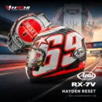 หมวกกันน็อคเต็มใบ ARAI RX-7V - Hayden Reset