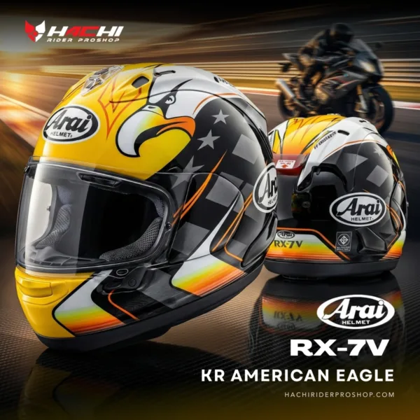 หมวกกันน็อคเต็มใบ ARAI RX-7V - KR American Eagle