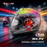 หมวกกันน็อคเต็มใบ ARAI RX-7V - Russell Gray Frost