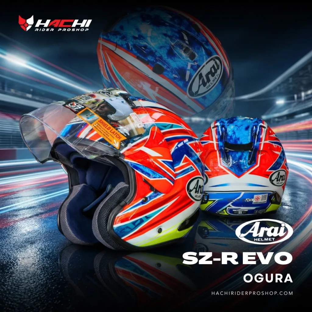 หมวกกันน็อคครึ่งใบ ARAI SZ-R EVO - Ogura