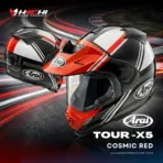 หมวกกันน็อคทัวร์ริ่ง ARAI TOUR-X5 - Cosmic Red