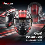 หมวกกันน็อคทัวร์ริ่ง ARAI TOUR-X5 - Discovery Red