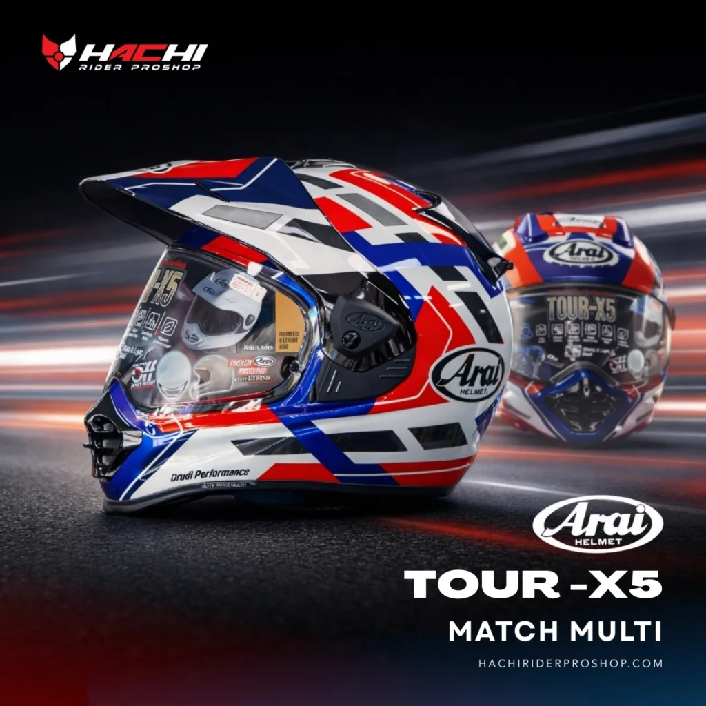 หมวกกันน็อคทัวร์ริ่ง ARAI TOUR-X5 - Match Multi Cover