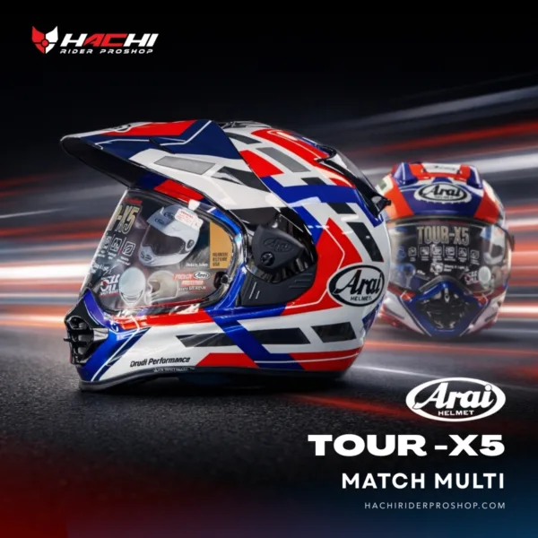 หมวกกันน็อคทัวร์ริ่ง ARAI TOUR-X5 - Match Multi Cover