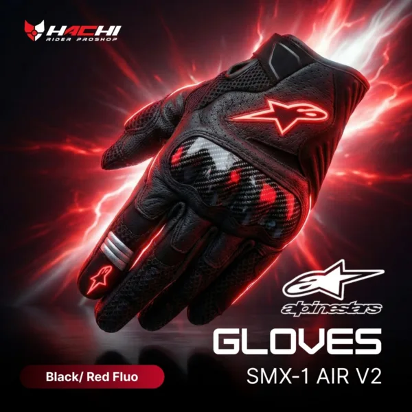 ถุงมือขี่มอเตอร์ไซค์ ALPINESTARS GLOVE - SMX-1 AIR V2
