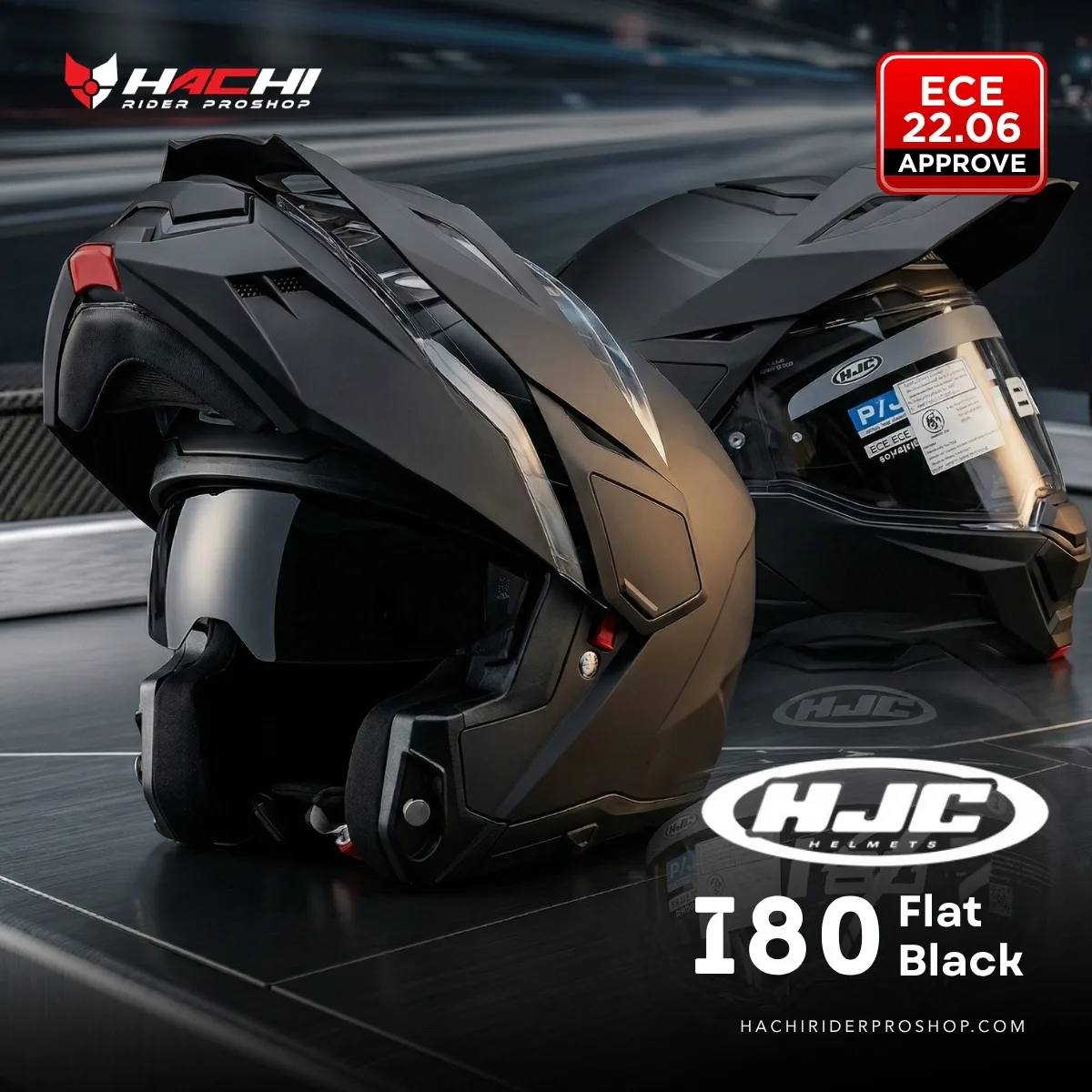 HJC I80 Flat Black Cover