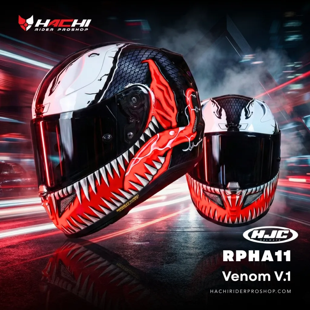 หมวกกันน็อคเต็มใบ HJC RPHA11 - Venom V.1