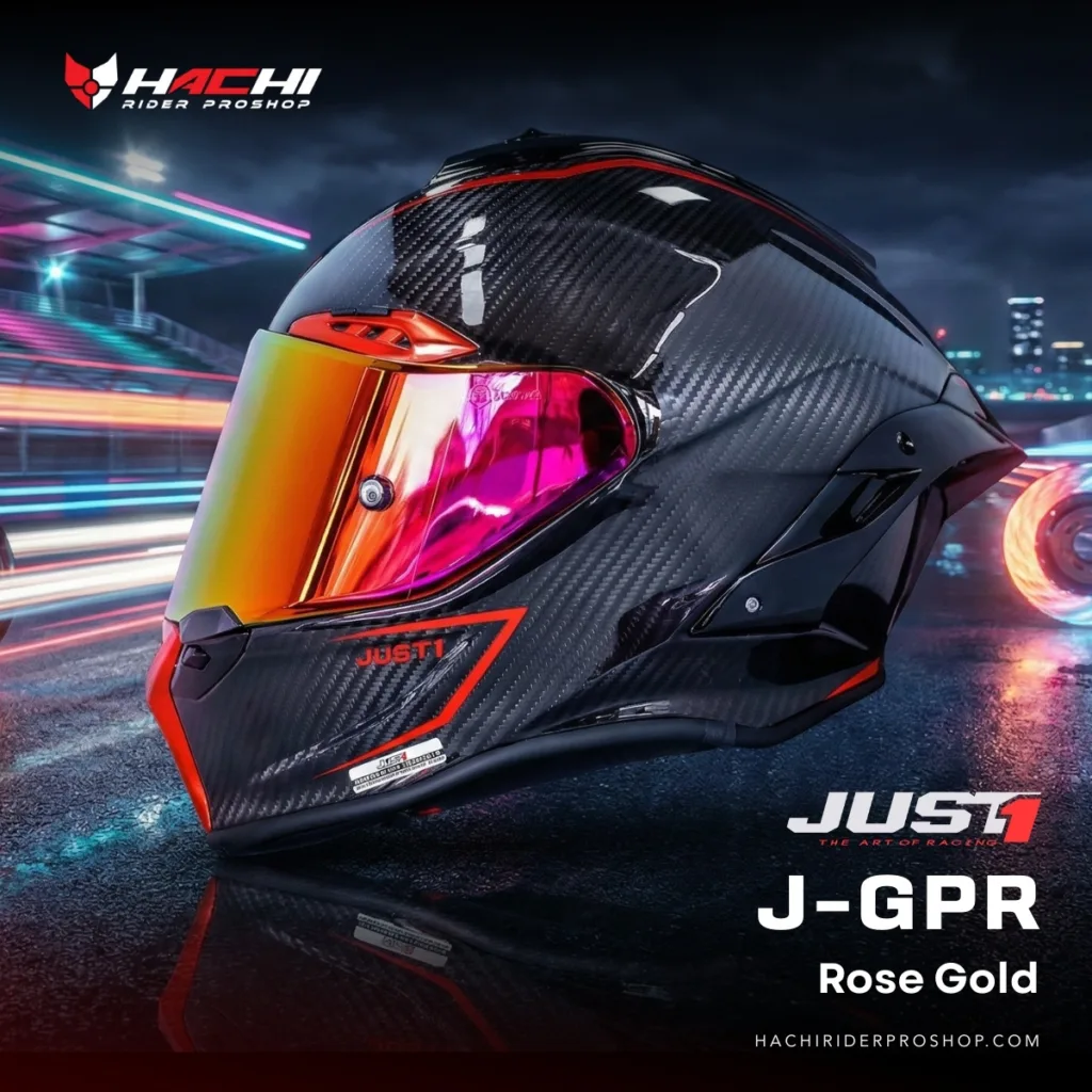 หมวกกันน็อคเต็มใบ JUST1 J-GPR - Rose Gold