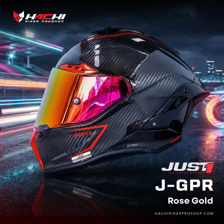 หมวกกันน็อคเต็มใบ JUST1 J-GPR - Rose Gold