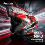 หมวกกันน็อคครึ่งใบ KYT NFJ - Andi Gilang Replica