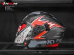 KYT NFJ -  Attitude Matt Anthracite Red Replica - Image 3