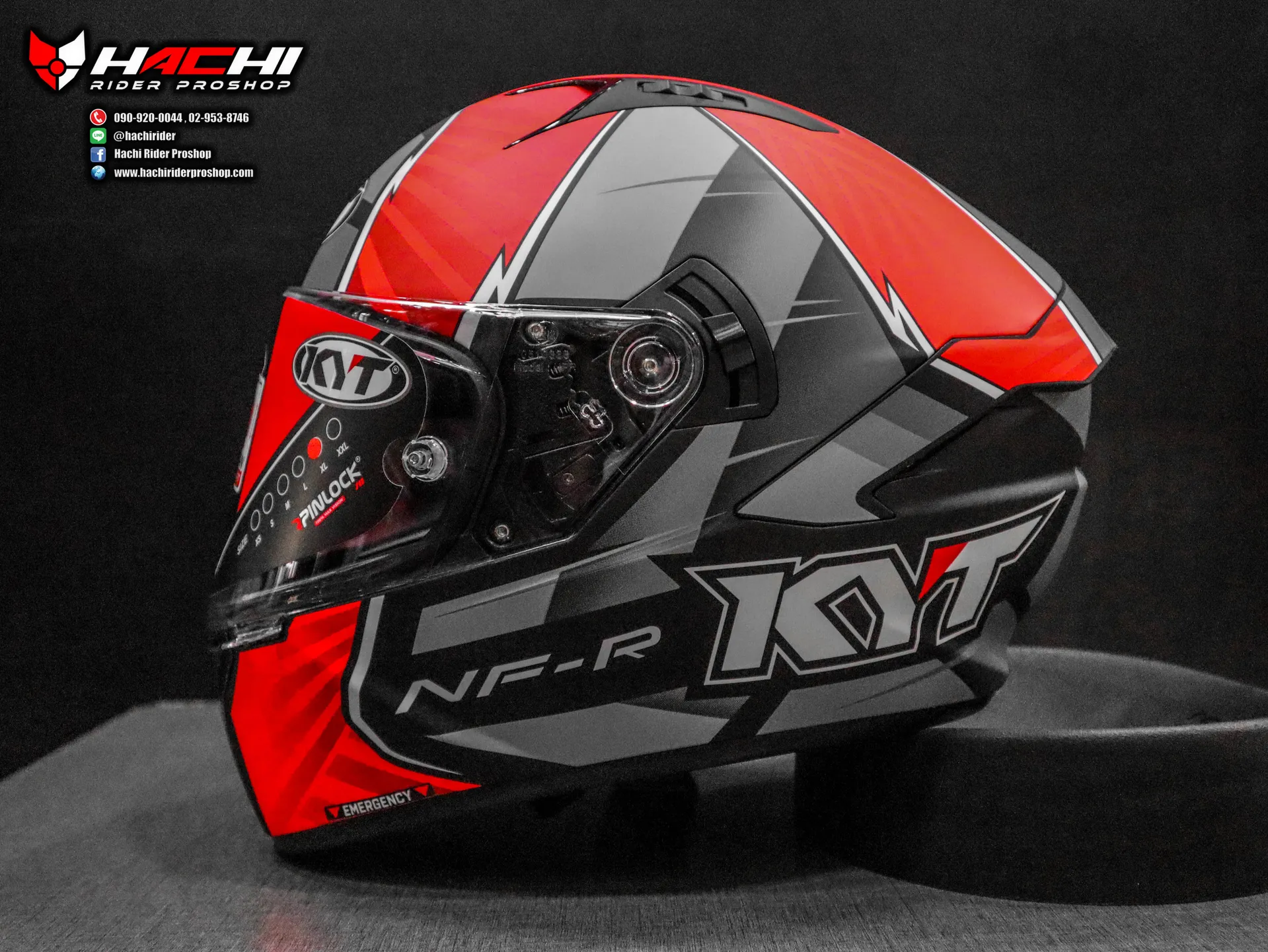 KYT NFR - Xavi Fores 2021 Replica Matt BlackRed (1) KYT NFR - Xavi Fores 2021 Replica Matt Black/Red - Image 1