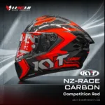 หมวกกันน็อคเต็มใบ KYT NZ RACE CARBON - Competition Red