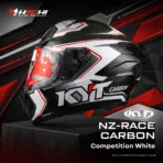 หมวกกันน็อคเต็มใบ KYT NZ RACE CARBON - Competition White