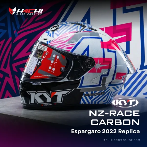 หมวกกันน็อคเต็มใบ KYT NZ RACE - Espargaro 2022 Replica