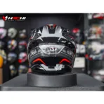 KYT STRIKER - #01 Black/Red - Image 6