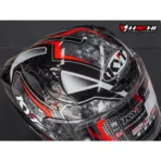 KYT STRIKER - #01 Black/Red - Image 5