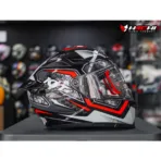 KYT STRIKER - #01 Black/Red - Image 4