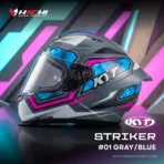 หมวกกันน็อคเต็มใบ KYT STRIKER - #01 GrayBlue