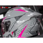 KYT STRIKER - Asphalt Gray/Fuxia - Image 3