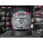 KYT STRIKER - Asphalt Gray/Fuxia - Image 6