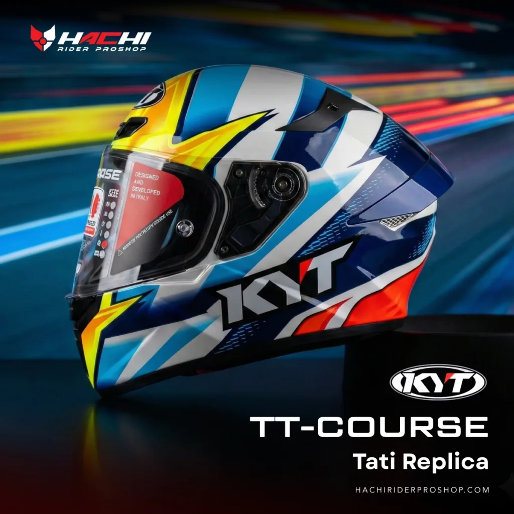 หมวกกันน็อคเต็มใบ KYT TT-COURSE - Tati Replica