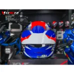 KYT TT REVO - Gear Blue/Red - Image 5