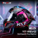 หมวกกันน็อคเต็มใบ KYT TT REVO - Ratthapark Play Replica