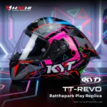 หมวกกันน็อคเต็มใบ KYT TT REVO - Ratthapark Play Replica