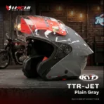 หมวกกันน็อคครึ่งใบ KYT TTR JET - Plain Gray