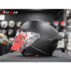 KYT TTR JET -  Plain Matt Black - Image 4