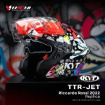 หมวกกันน็อคครึ่งใบ KYT TTR JET - Riccardo Rossi 2022 Replica