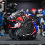 LS2 FF901 CARBON - Future II White/Blue