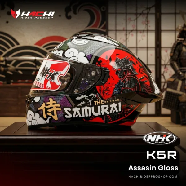 หมวกกันน็อคเต็มใบ NHK K5R - Assasin Gloss