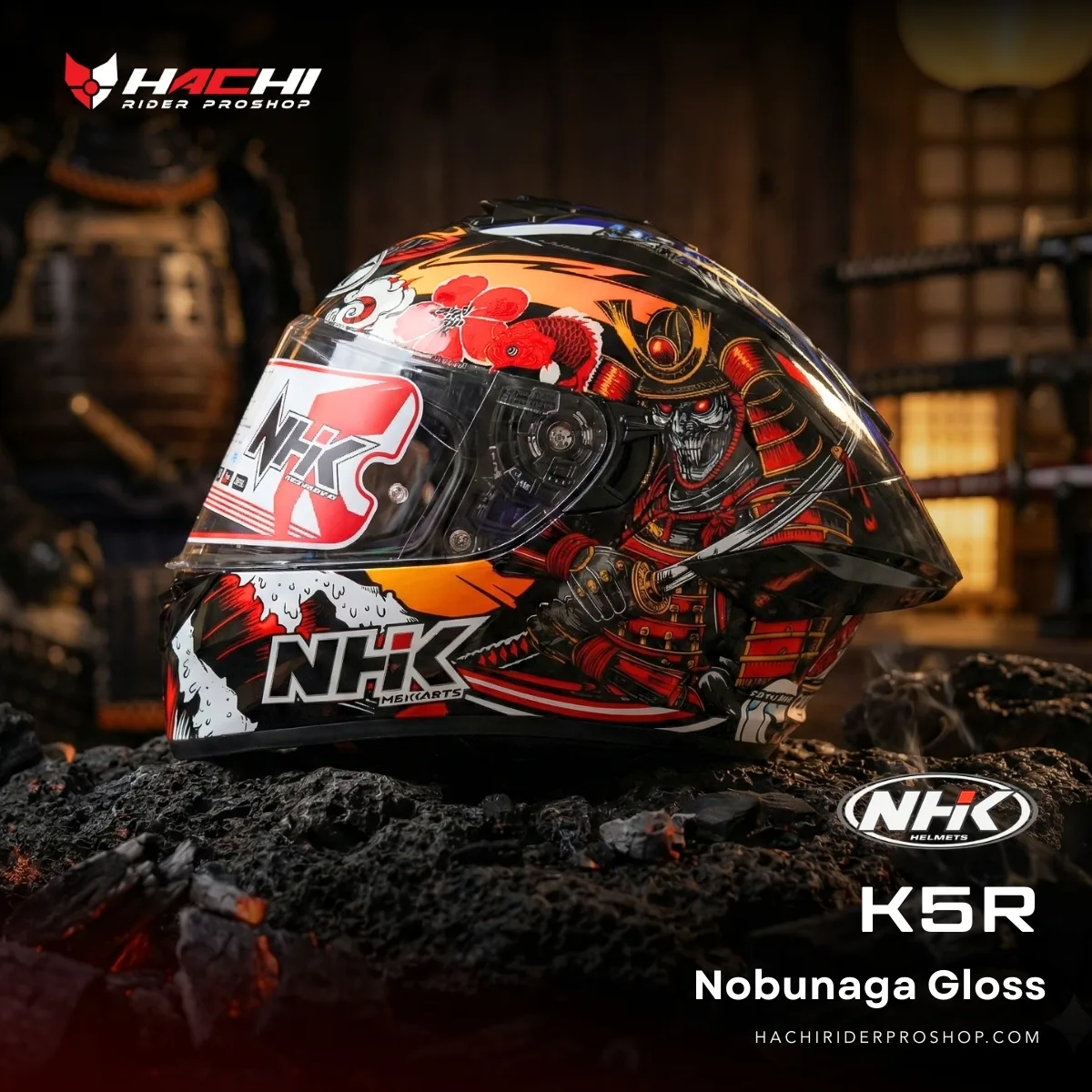 หมวกกันน็อคเต็มใบ NHK K5R - Nobunaga Gloss