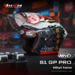 หมวกกันน็อคครึ่งใบ NHK S1 GP PRO - Mihail Folrov