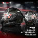 หมวกกันน็อคเต็มใบ NOLAN X-804 RS ULTRA CARBON - Gloss Carbon