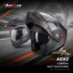 SCORPION ADX2 - Carrera Matt BlackRed